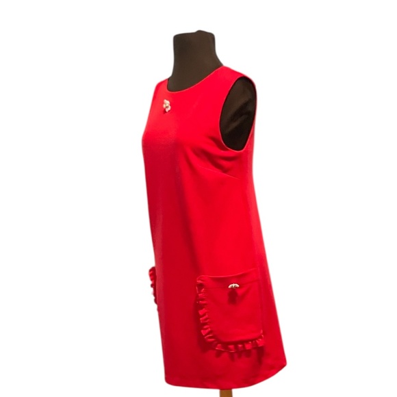 SCAPA Lauren Perre Women's Red Casual Dress, Small - Picture 5 of 8